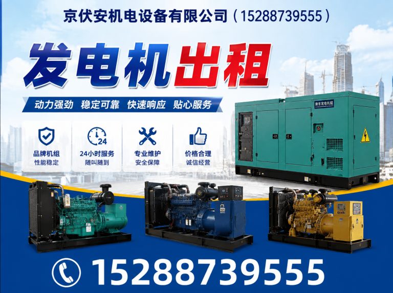 湖州发电机租赁展示图